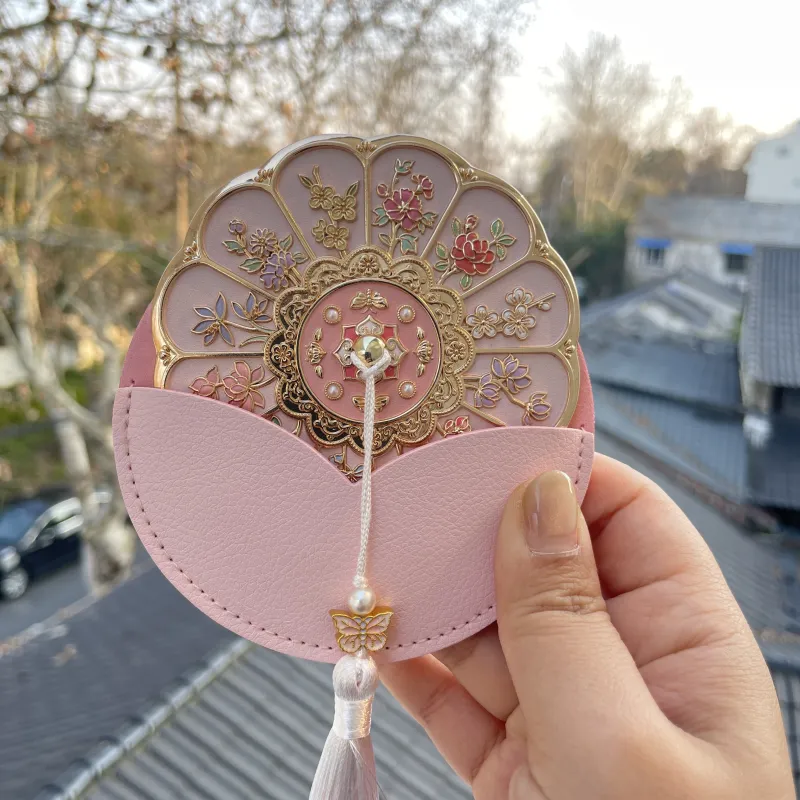 Future Maple Twelve Gods Of Flowers Make Up Mirrors Chinese Fashion Trend Traditional Chinese Style Palace Style Relief-4