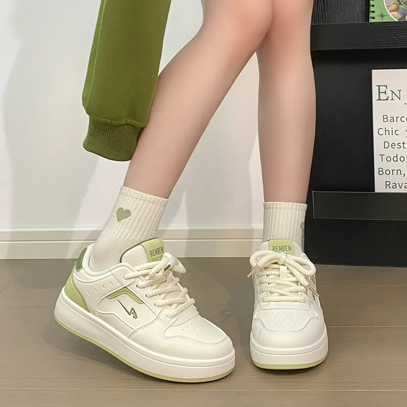 RENBEN Non slip Lightweight Low Top Skateboard Shoes Women's-7