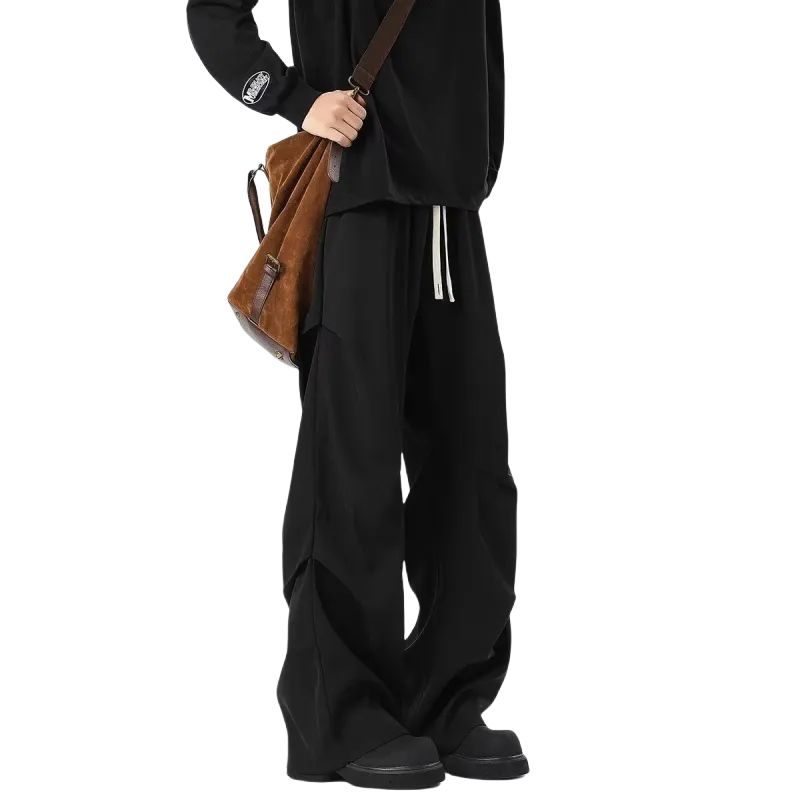 Cotton Gene Casual Pants Unisex Black-5