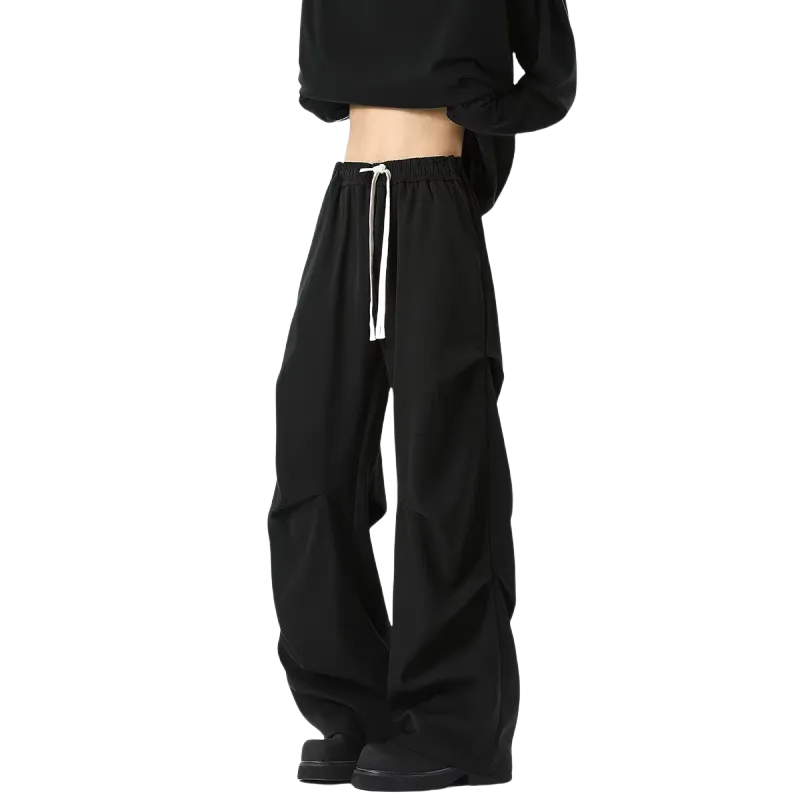 Cotton Gene Casual Pants Unisex Black-3