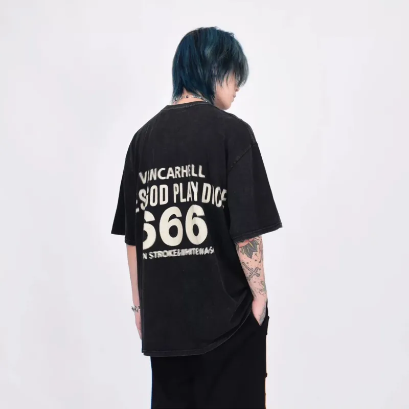 Cotton Gene T Shirts Unisex Faded Black-3