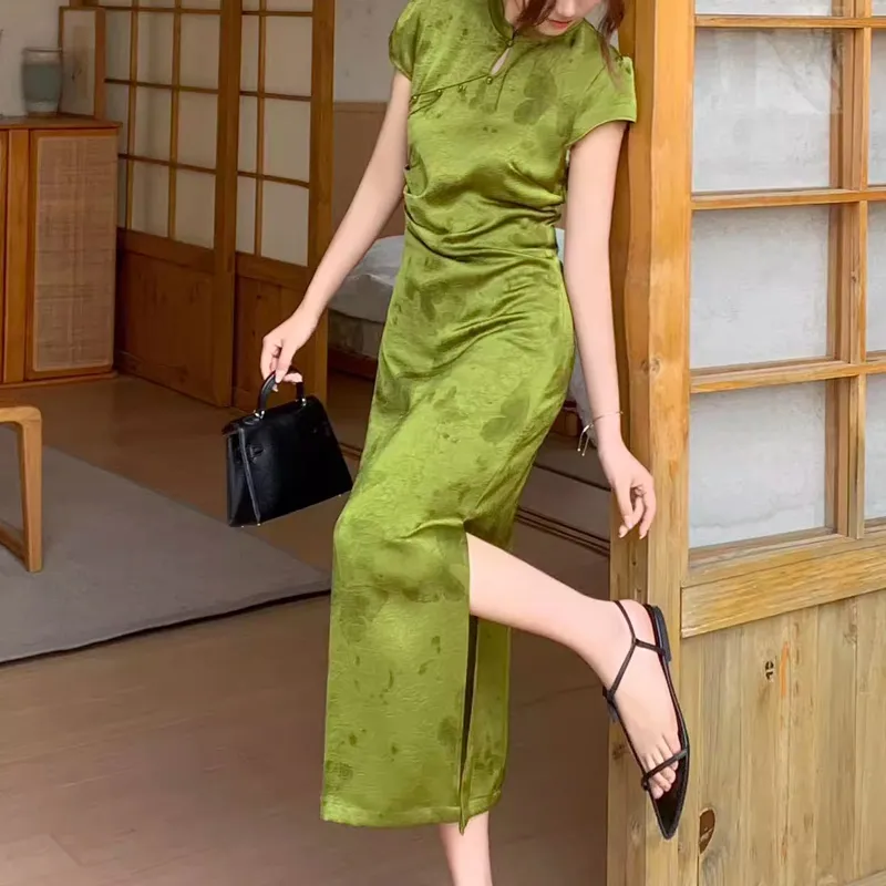Fashion Short Sleeved Dress Women's-19
