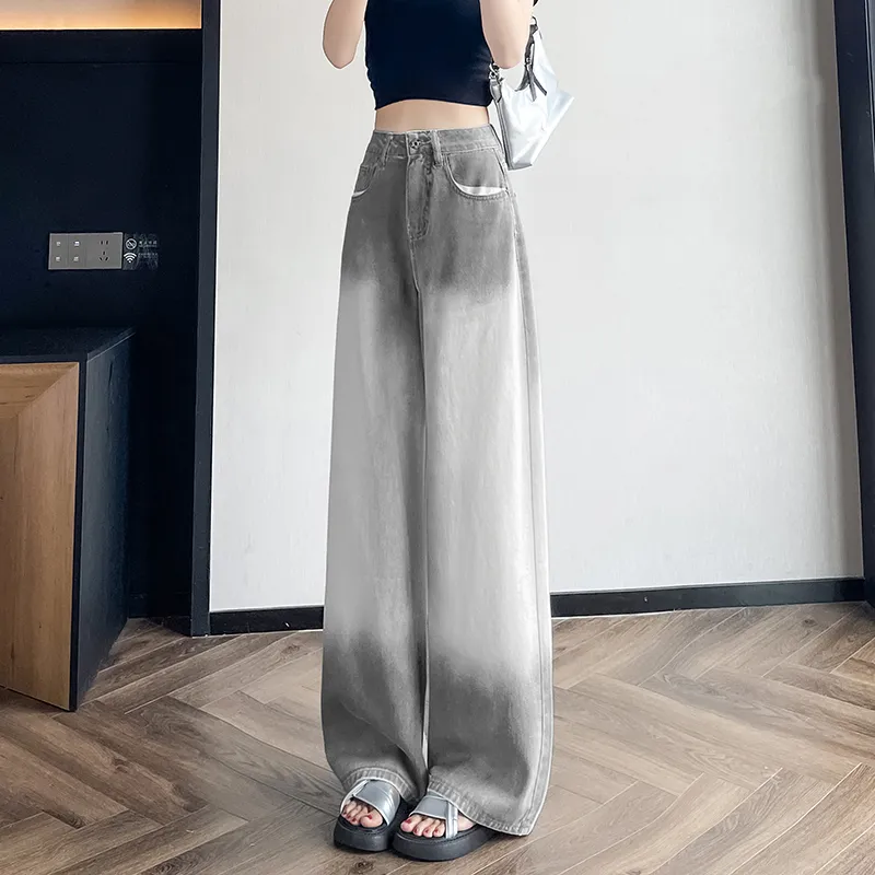 / Jeans Women's Tie Dye Gray+Hair Tie Comes With-3