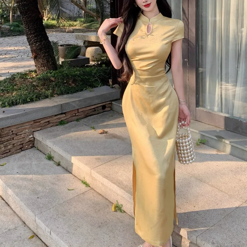 Fashion Short Sleeved Dress Women's-2