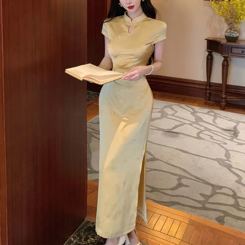 Fashion Short Sleeved Dress Women's-5