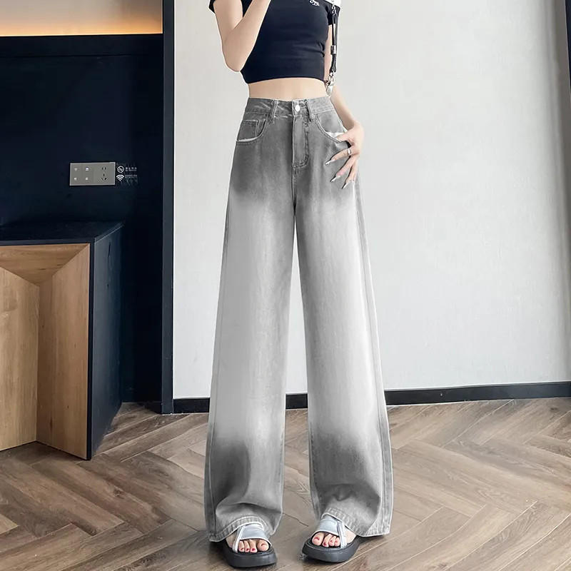 / Jeans Women's Tie Dye Gray+Hair Tie Comes With-5