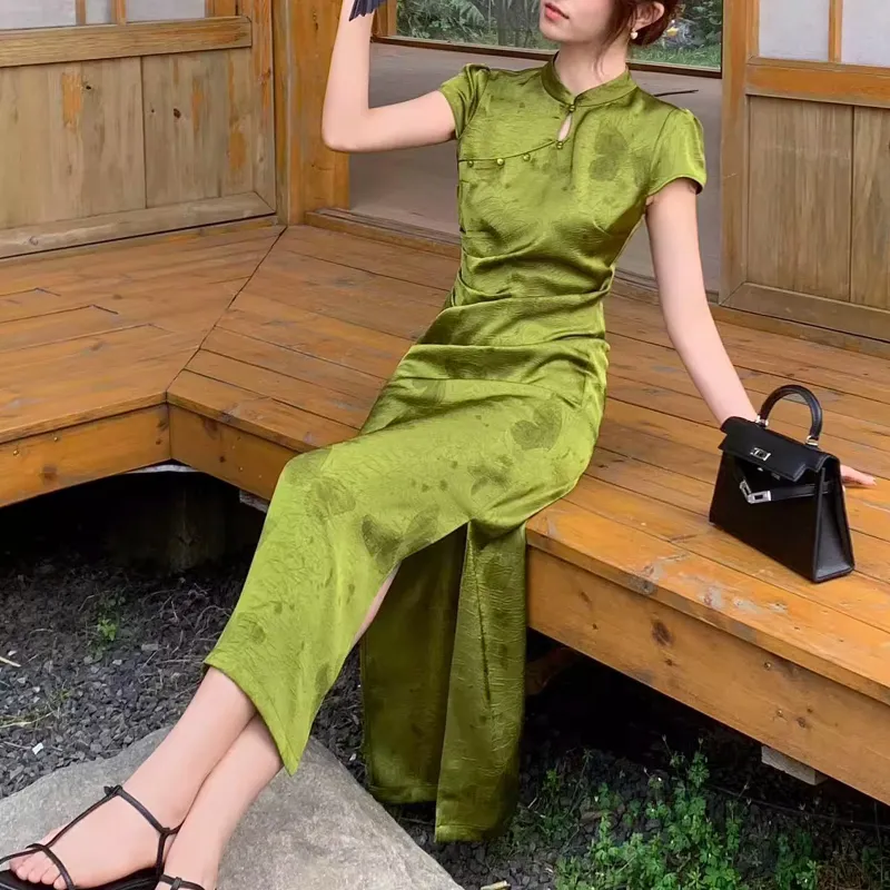 Fashion Short Sleeved Dress Women's-22
