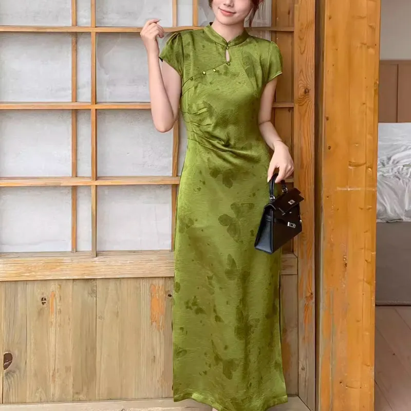 Fashion Short Sleeved Dress Women's-21