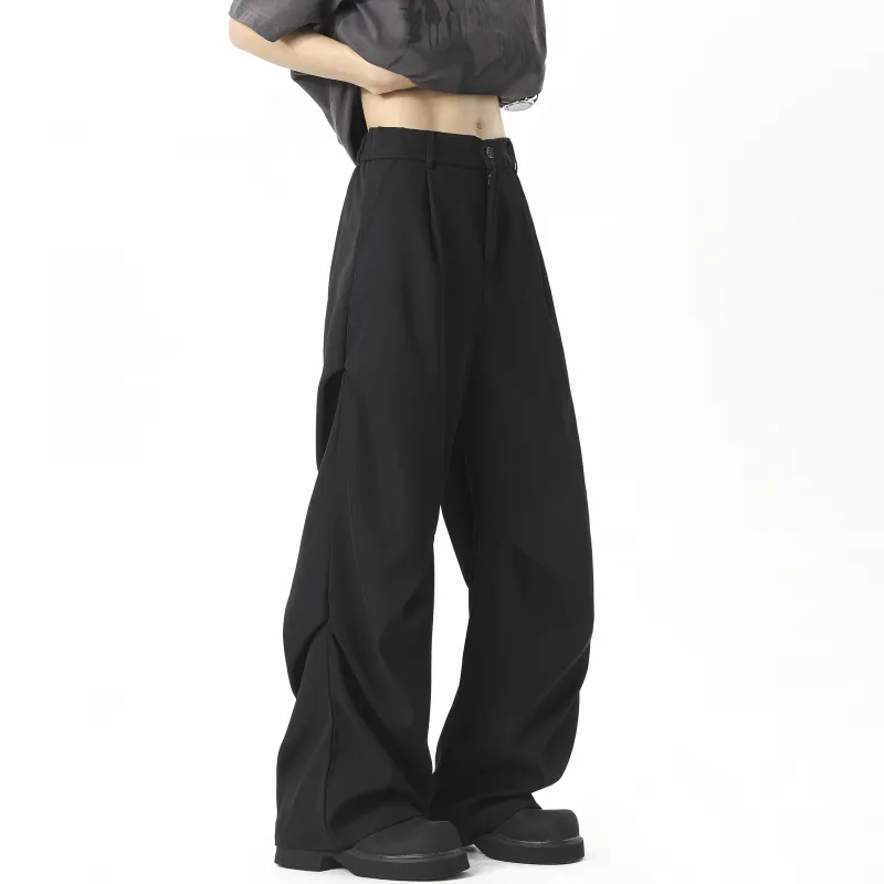 SAME FLOW Casual Pants Unisex Black-2