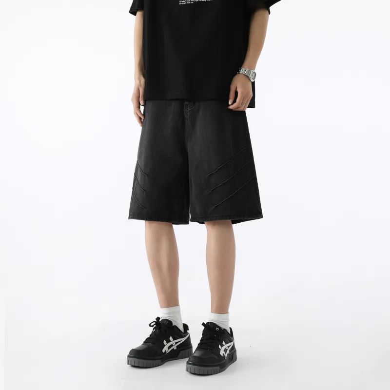 SAME FLOW Denim Shorts Unisex-7
