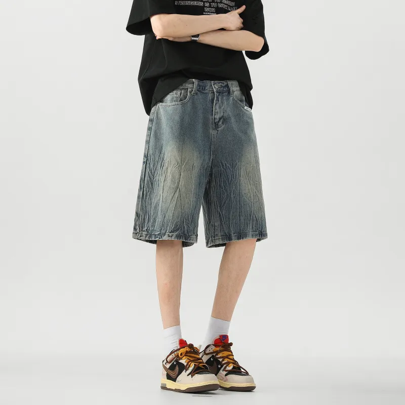 SAME FLOW Denim Shorts Unisex-8