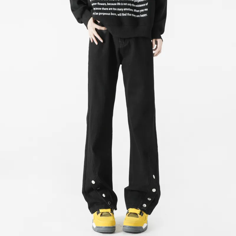 SAME FLOW Jeans Unisex Black-3