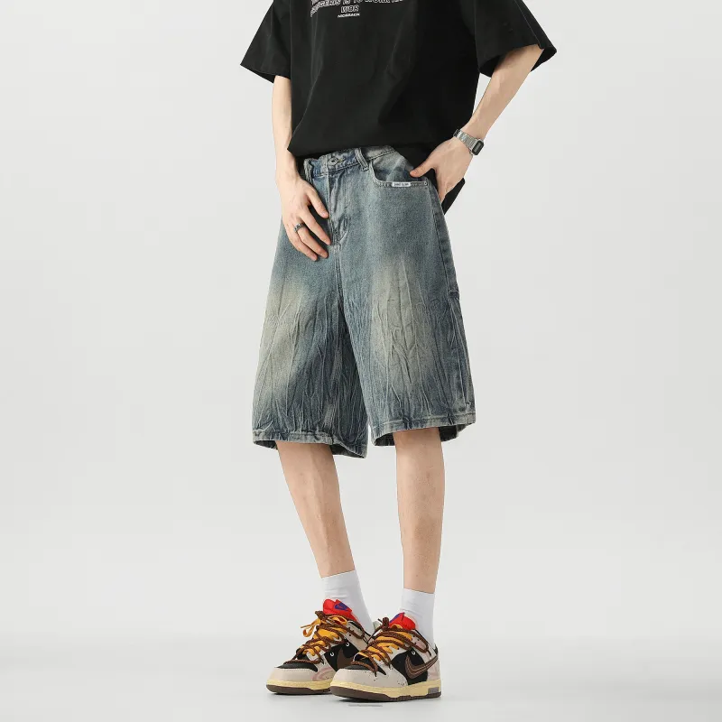 SAME FLOW Denim Shorts Unisex-9