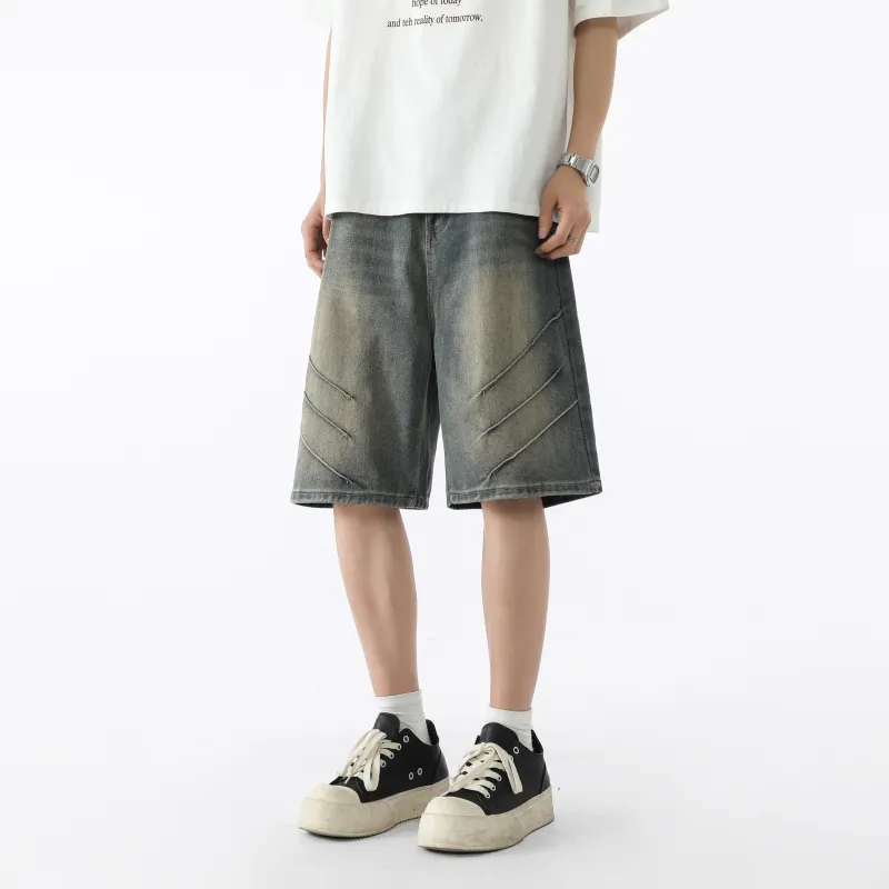 SAME FLOW Denim Shorts Unisex-2
