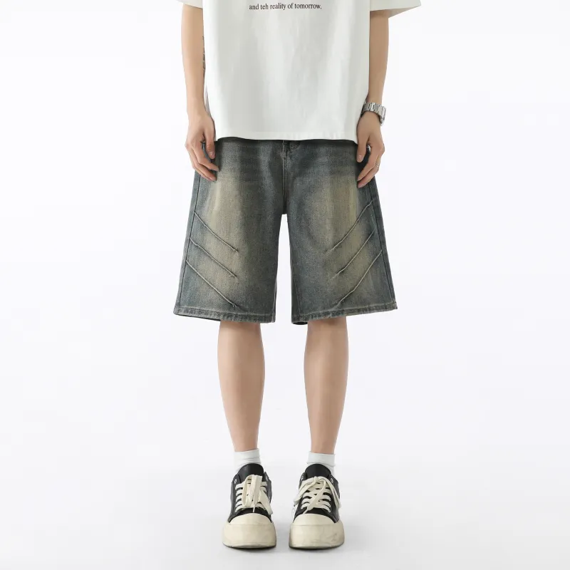 SAME FLOW Denim Shorts Unisex-3