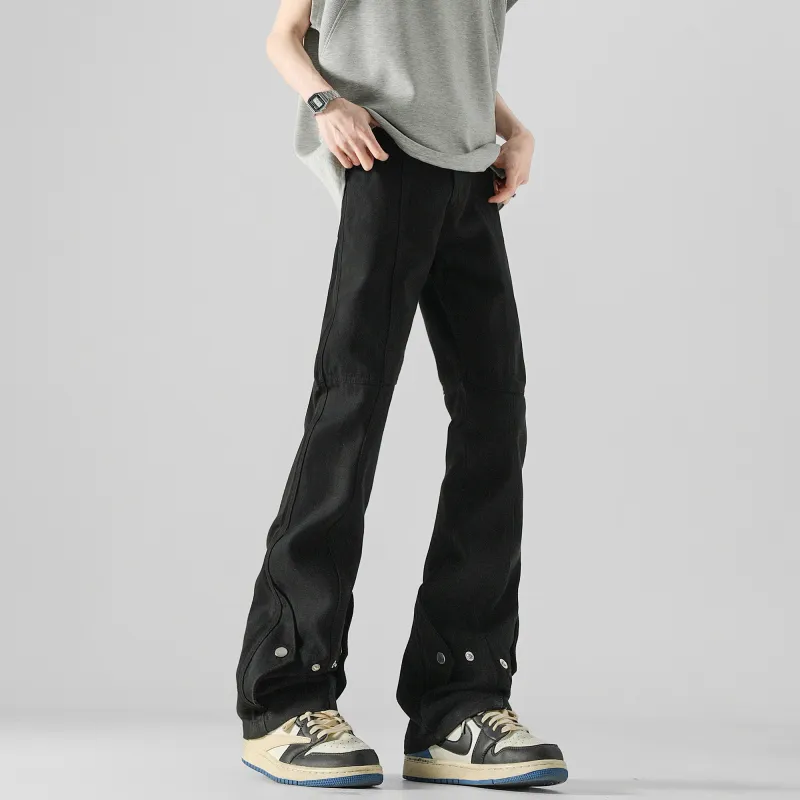 SAME FLOW Jeans Unisex Black-4