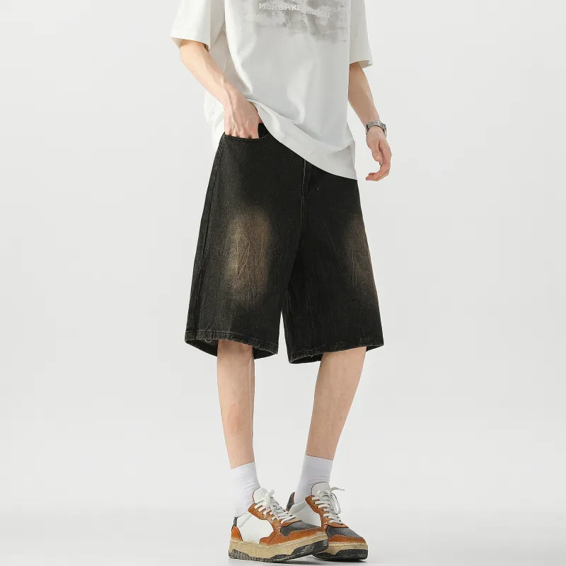 SAME FLOW Denim Shorts Unisex-4