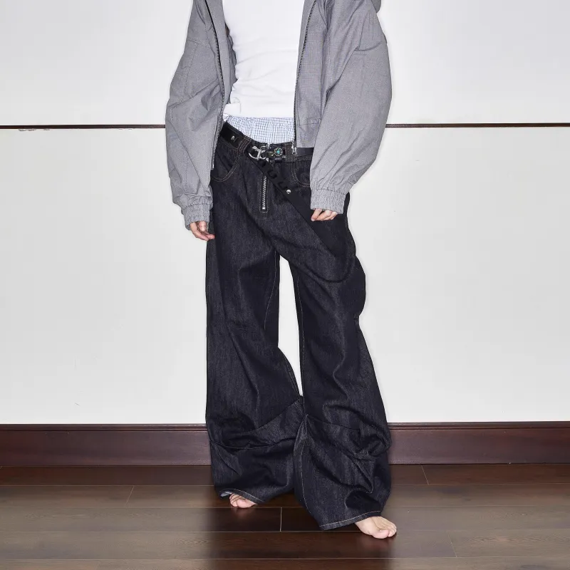 XIAN MAT JENIN Jeans Unisex Black-3