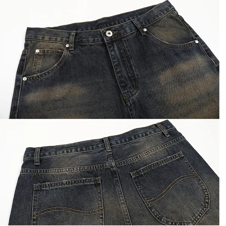 XIAN MAT JENIN Jeans Men's Mud Dyeing-3