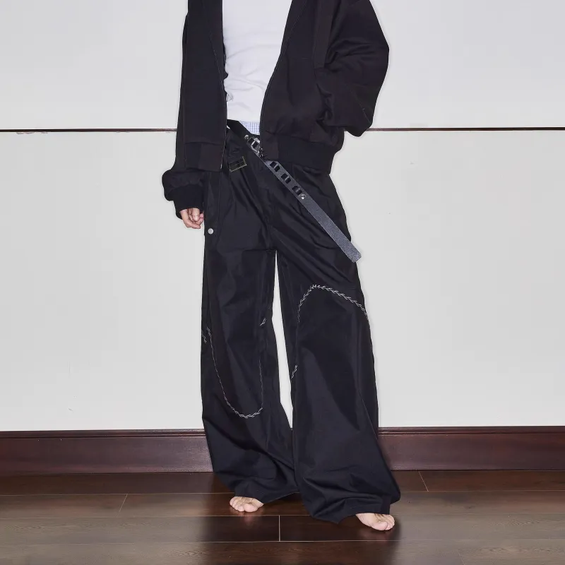XIAN MAT JENIN Casual Pants Unisex Black-2