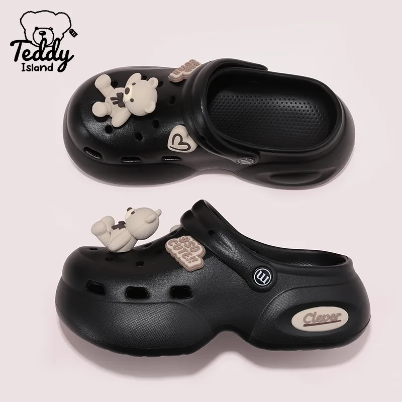 TEDDY ISLAND Teddy Love Women's Summer Home Slippers Outerwear With Squashy And Bouncy Feeling Thickened EVA Base-6