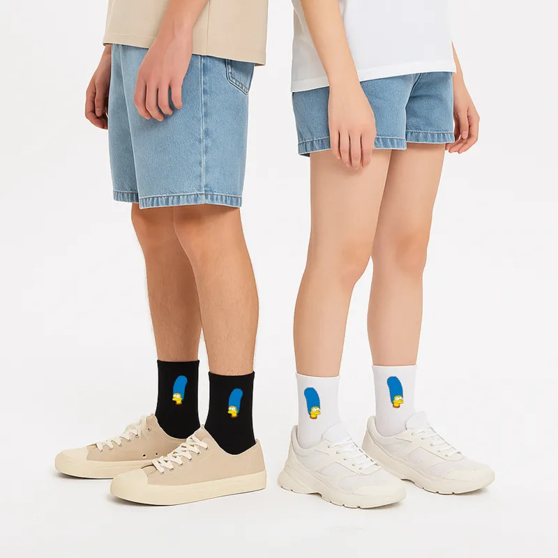 The Simpsons Mid Calf Socks Unisex Shopping Bag 3 Pack-12