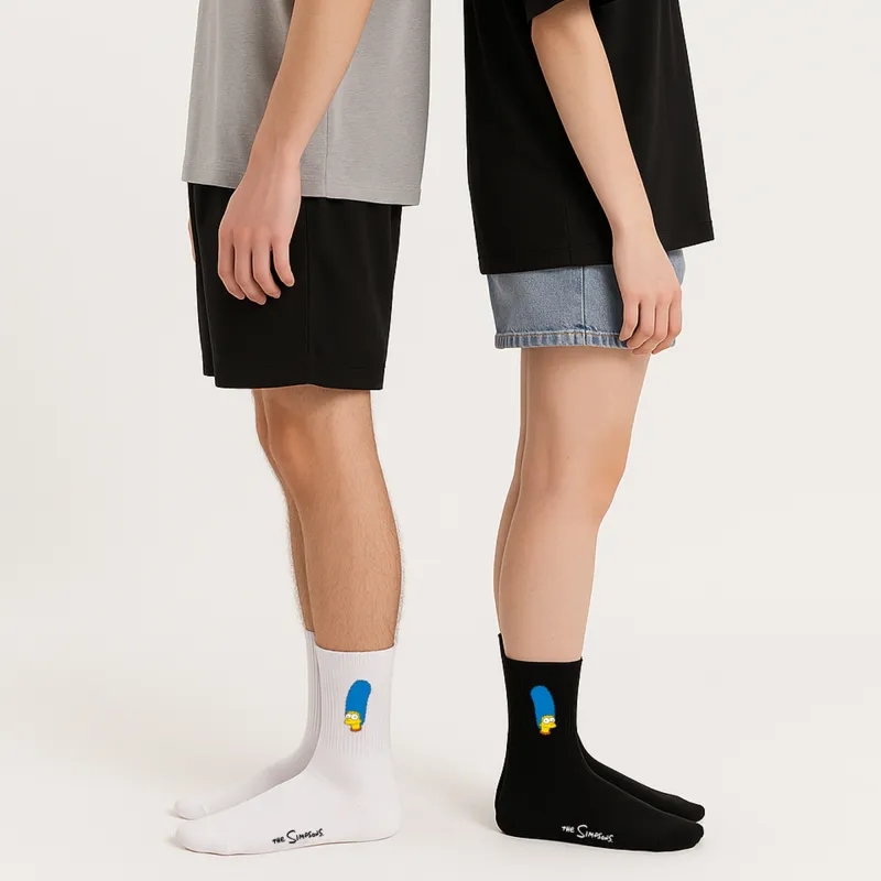 The Simpsons Mid Calf Socks Unisex Shopping Bag 3 Pack-7