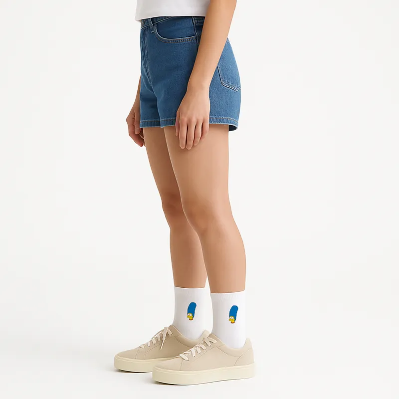 The Simpsons Mid Calf Socks Unisex 1 Pack Shopping Bag-9