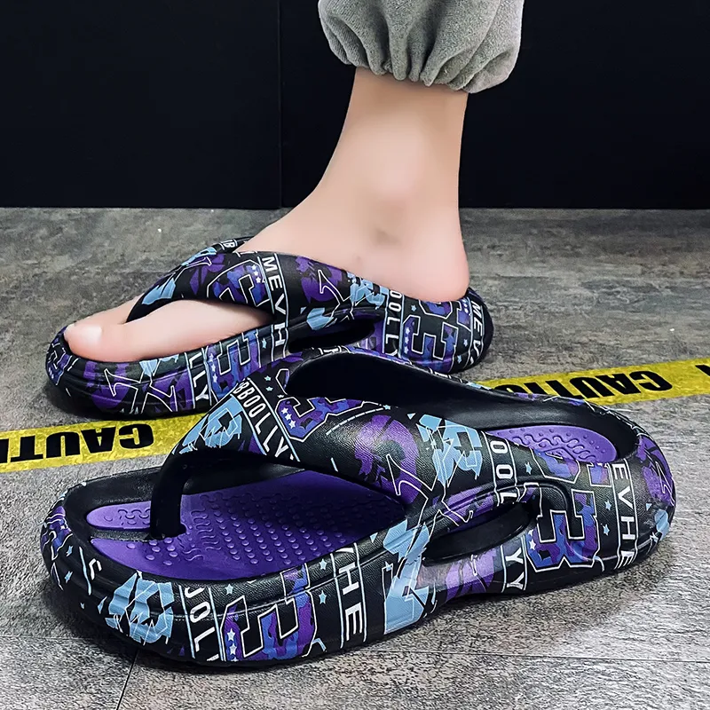 Colorful Creations EVA Quiet Odor Resistant Abrasion Resistant Slip Resistant Flip Flops Unisex Box-13