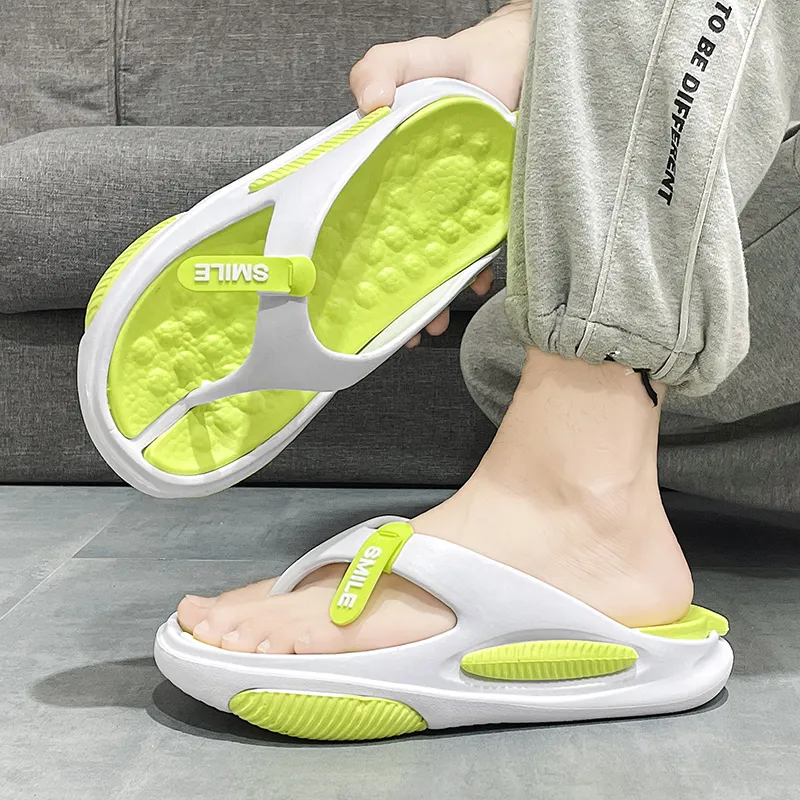 Colorful Creations EVA Cut Out Quiet Odor Resistant Abrasion Resistant Slip Resistant Flip Flops Men's Box-10