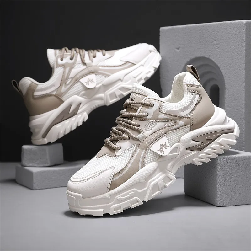 Colorful Creations Height Increasing Abrasion Resistant Lightweight Slip Resistant Low Top Chunky Sneakers Men's-2
