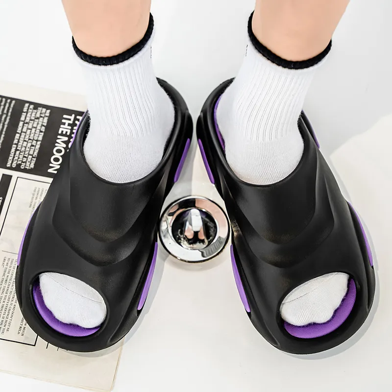 Colorful Creations EVA Cut Out Quiet Slip Resistant Odor Resistant Abrasion Resistant Slide Slippers Men's-19