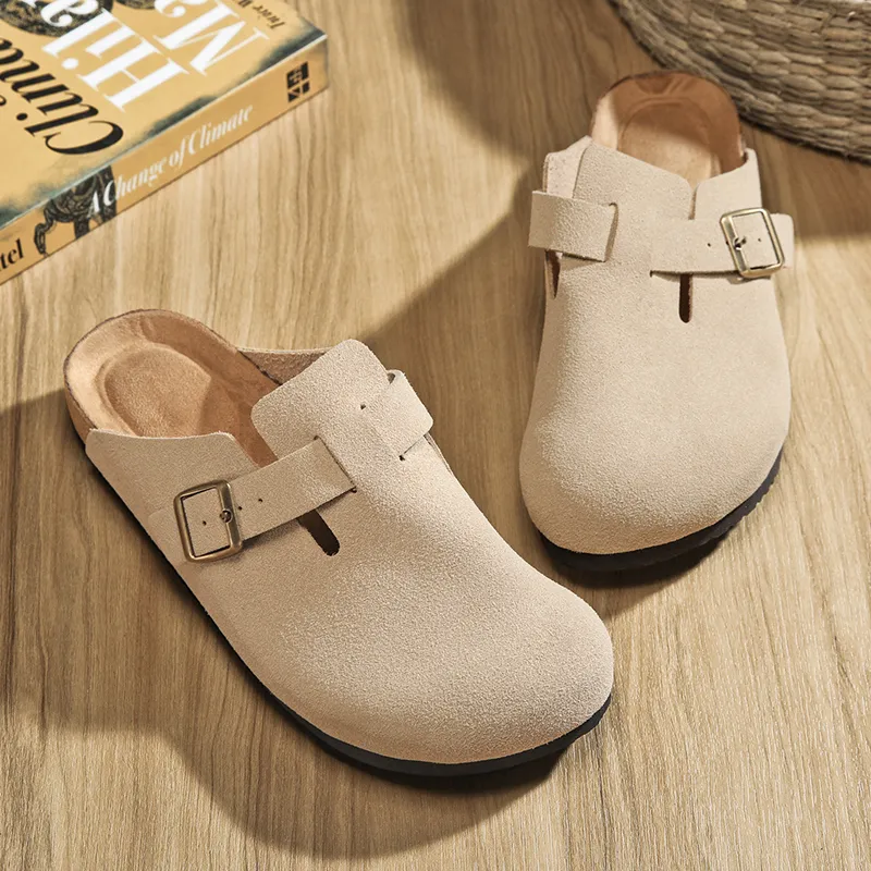 Colorful Creations Cork Sole Odor Resistant Abrasion Resistant Slip Resistant Closed Toe Slippers Unisex-14