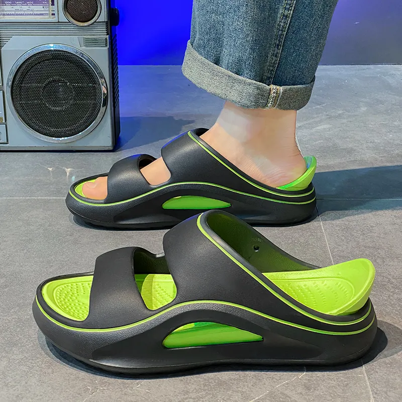 Colorful Creations EVA Cut Out Quiet Slip Resistant Odor Resistant Abrasion Resistant Slide Slippers Men's-9
