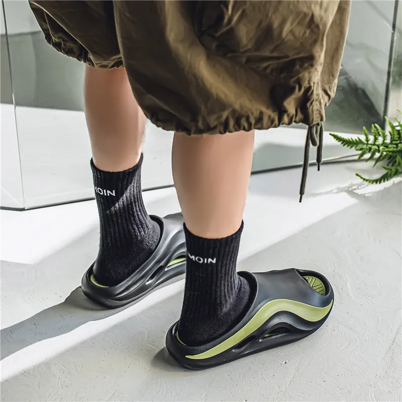 Colorful Creations EVA Slip Resistant Abrasion Resistant Quiet Slide Slippers Men's-10