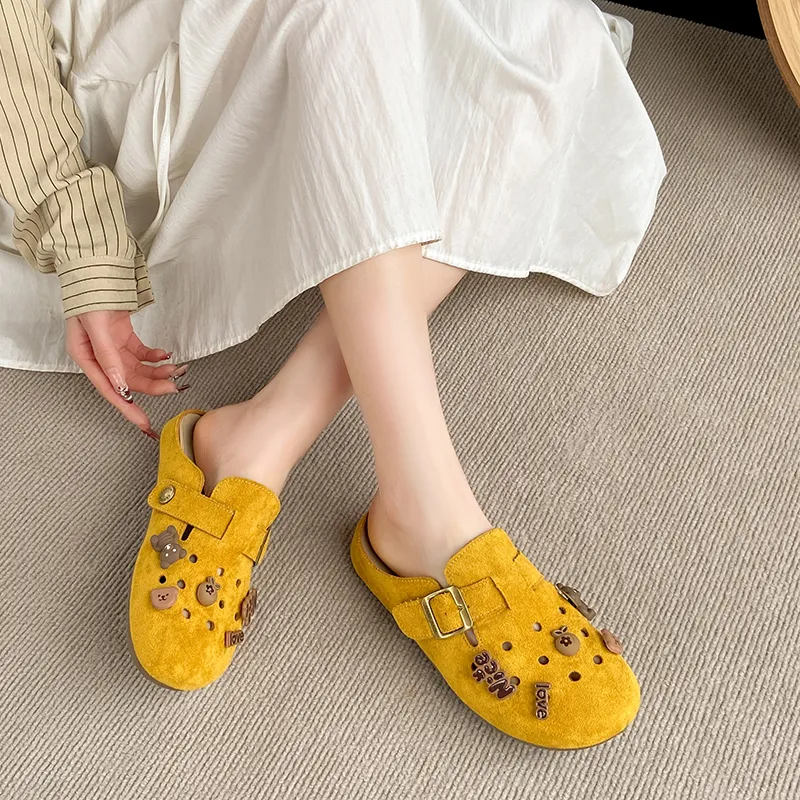 Colorful Creations Stitching Quiet, Odor Resistant, Slip Resistant Closed Toe Slippers Women's-14