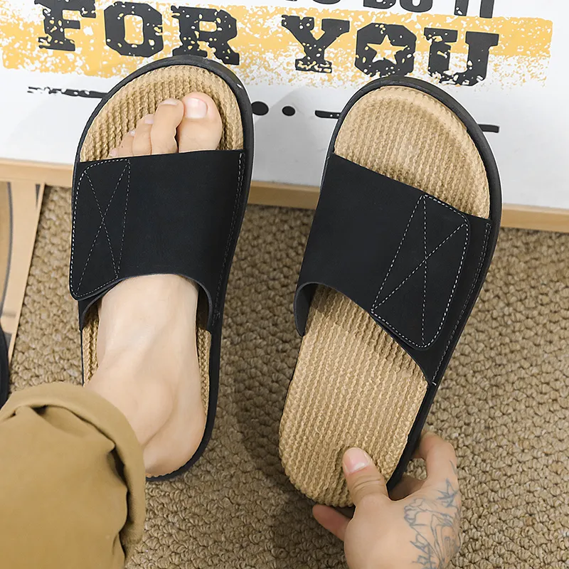 Colorful Creations EVA Cut Out Quiet Slip Resistant Abrasion Resistant Massage Slide Slippers Men's-3