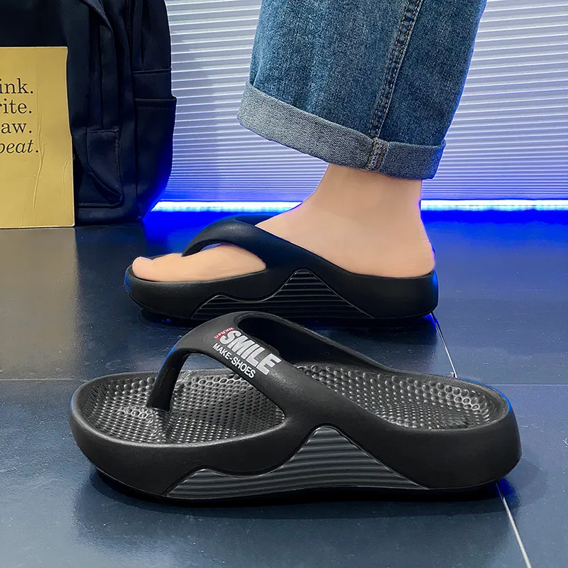 Colorful Creations EVA Quiet Odor Resistant Abrasion Resistant Slip Resistant Massage Flip Flops Men's Box-4