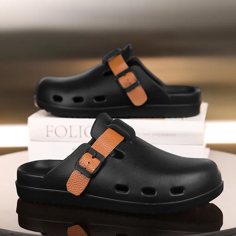 Colorful Creations EVA Quiet Odor Resistant Abrasion Resistant Slip Resistant Closed Toe Slippers Men's-10