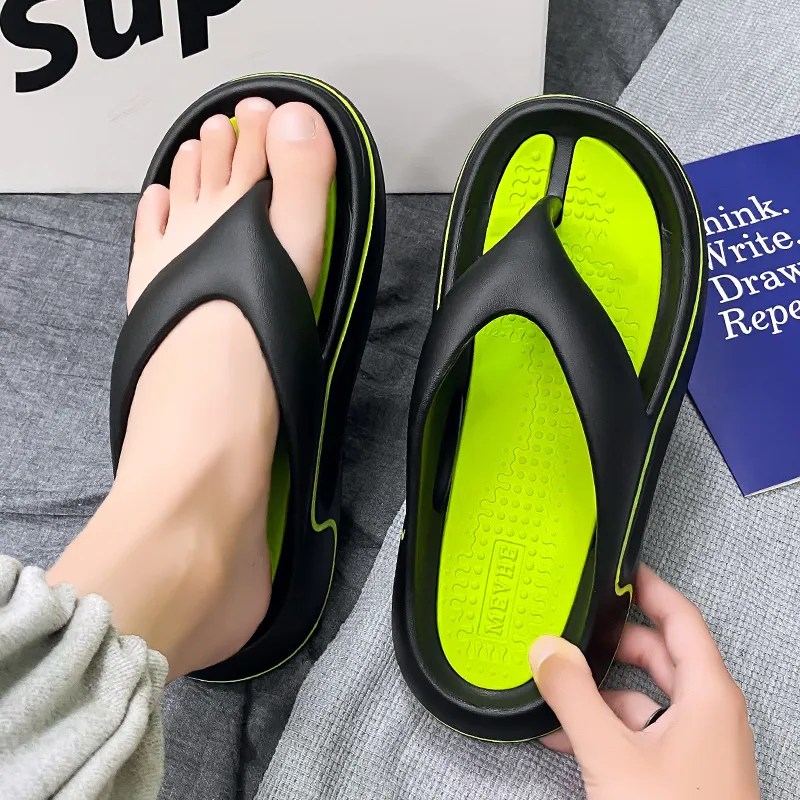 Colorful Creations EVA Slip Resistant Abrasion Resistant Quiet Flip Flops Men's-3
