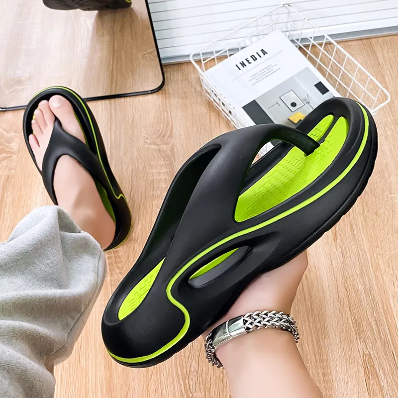 Colorful Creations EVA Slip Resistant Abrasion Resistant Quiet Flip Flops Men's-4