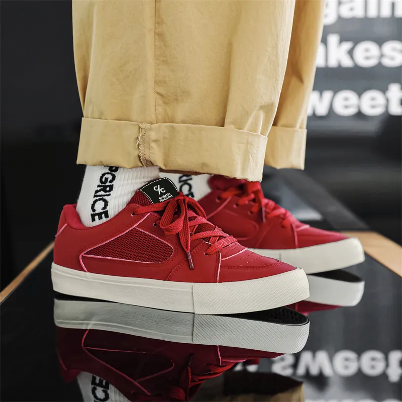 Colorful Creations Slip Resistant Cushioning Abrasion Resistant Breathable Low Top Skateboard Shoes Men's-22