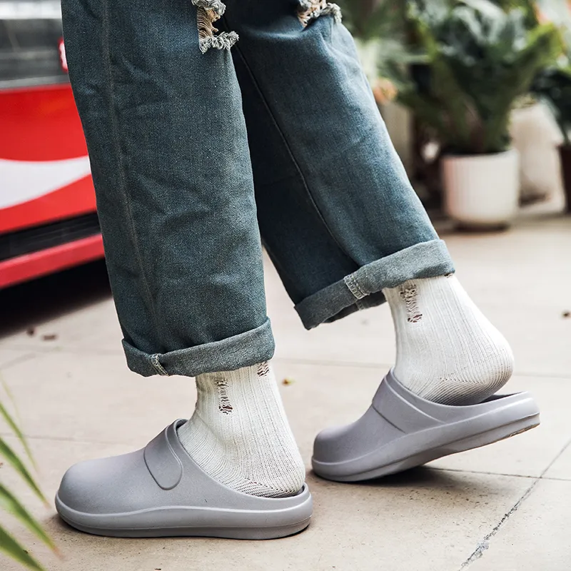 Colorful Creations EVA Cut Out Quiet Odor Resistant Abrasion Resistant Slip Resistant Closed Toe Slippers Men's Box-9