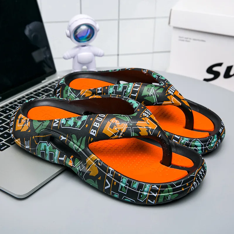 Colorful Creations EVA Quiet Odor Resistant Abrasion Resistant Slip Resistant Flip Flops Unisex Box-17