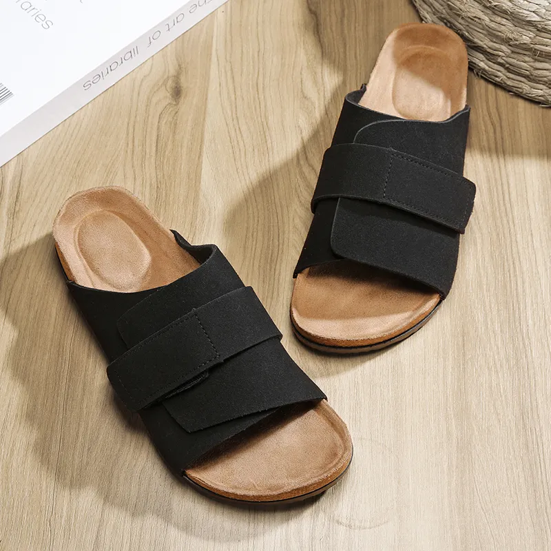 Colorful Creations Cork Sole Massage Slip Resistant Odor Resistant Quiet Slide Slippers Unisex-16