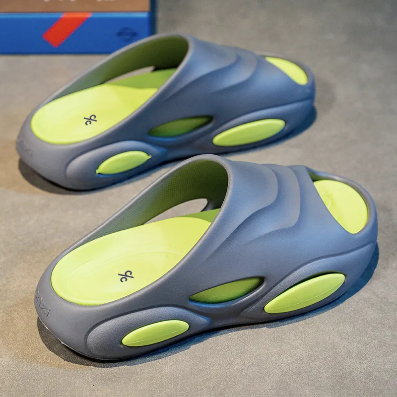 Colorful Creations EVA Cut Out Quiet Slip Resistant Odor Resistant Abrasion Resistant Slide Slippers Men's-3