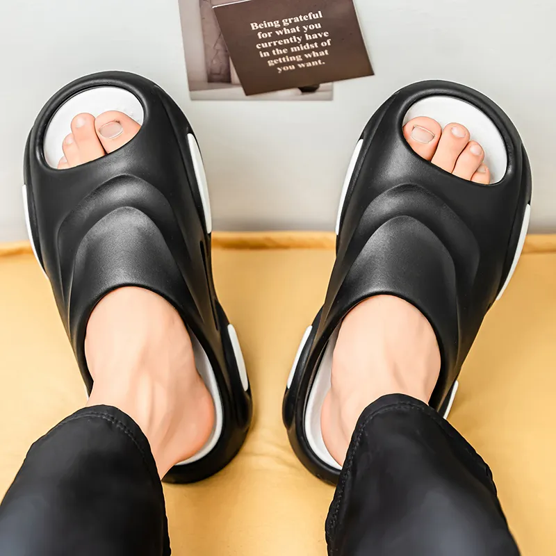 Colorful Creations EVA Cut Out Quiet Slip Resistant Odor Resistant Abrasion Resistant Slide Slippers Men's-9