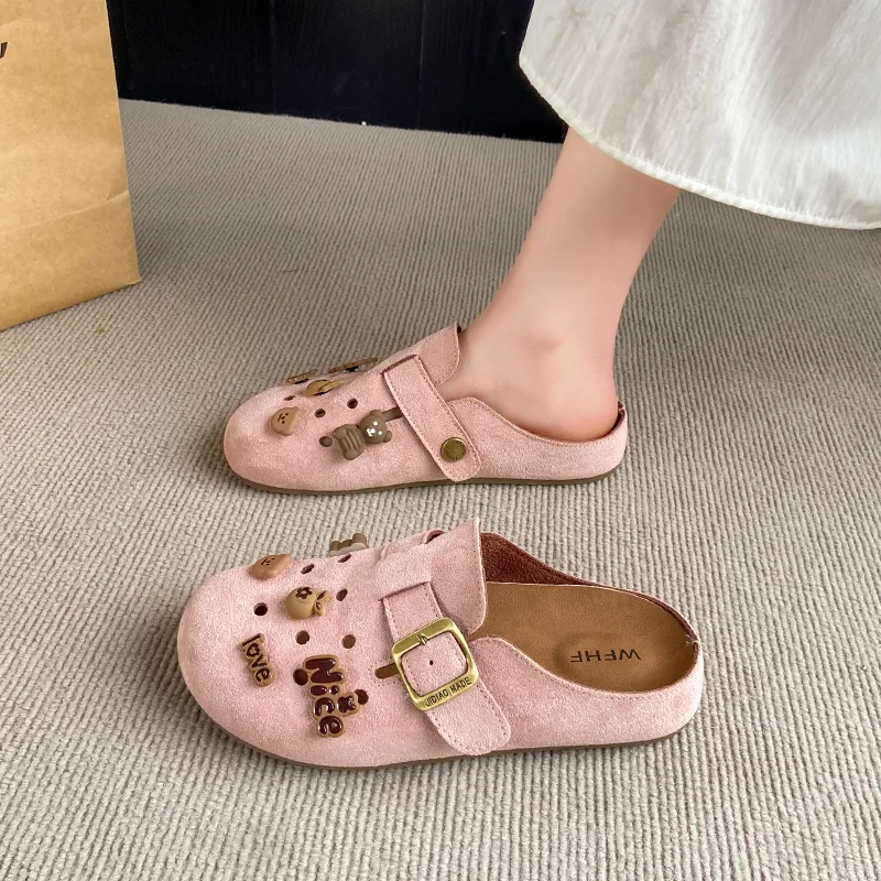 Colorful Creations Stitching Quiet, Odor Resistant, Slip Resistant Closed Toe Slippers Women's-7