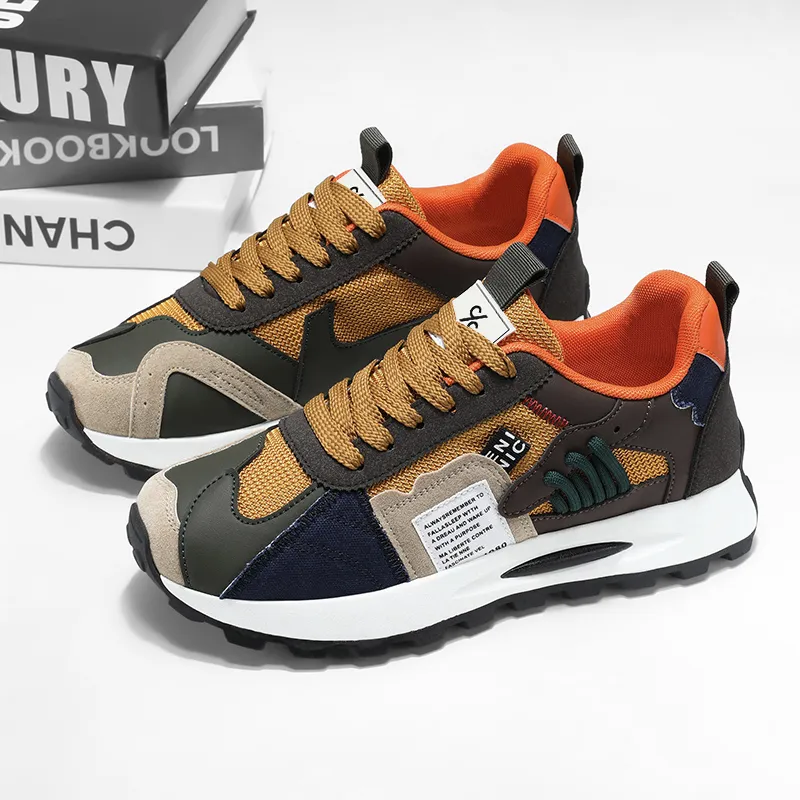 Colorful Creations Slip Resistant, Breathable, Lightweight, Height Increasing Low Top Casual Shoes Men's-2