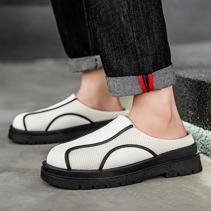 Colorful Creations Stitching Quiet, Odor Resistant, Slip Resistant Closed Toe Slippers Men's Box-10